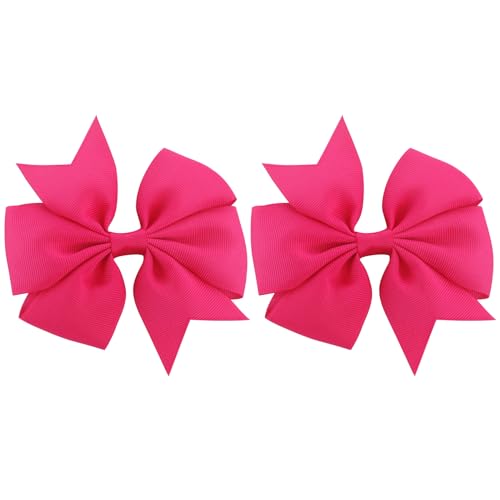 40Piece 3 Inch Boutique Grosgrain Ribbon Pinwheel Hair Bows Alligator Clips For Girls Babies Toddlers Accessories Teens In Pairs