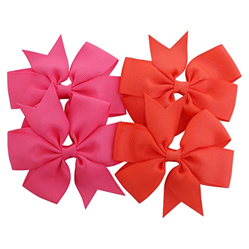 40Piece 3 Inch Boutique Grosgrain Ribbon Pinwheel Hair Bows Alligator Clips For Girls Babies Toddlers Accessories Teens In Pairs