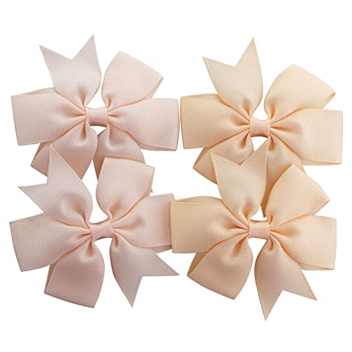 40Piece 3 Inch Boutique Grosgrain Ribbon Pinwheel Hair Bows Alligator Clips For Girls Babies Toddlers Accessories Teens In Pairs