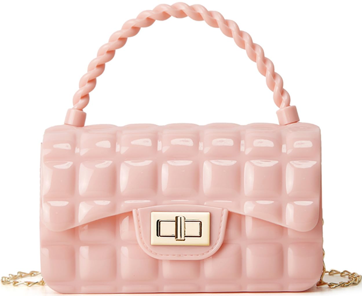 Sac à bandoulière en chaîne pour filles, sac de princesse, sac à main en chaîne, mezzanine à trois couches détachable en chaîne pour cadeau d'anniversaire pour filles 