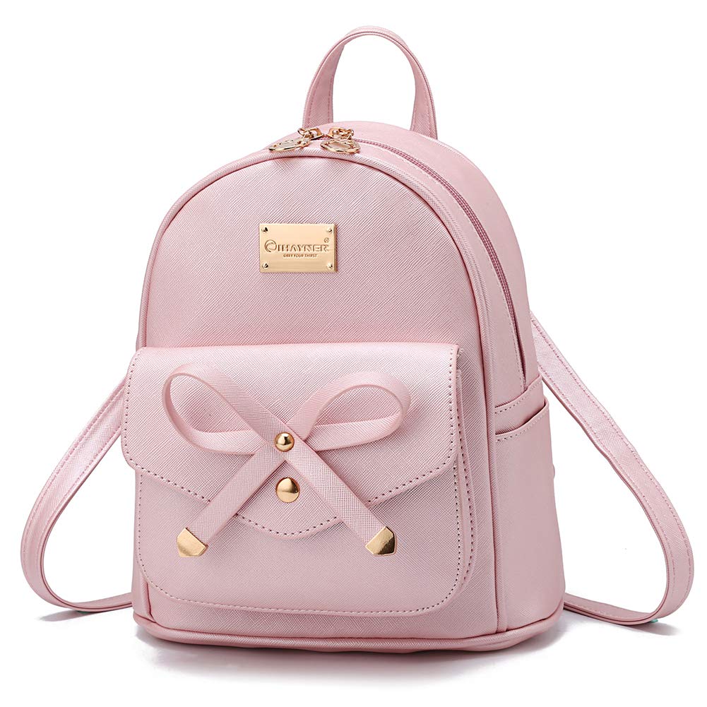 I IHAYNER Mini sac à dos en cuir avec nœud papillon pour filles 