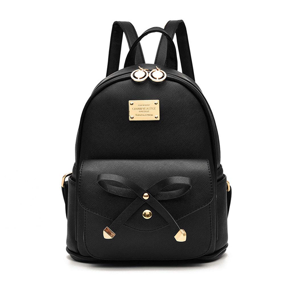 I IHAYNER Mini sac à dos en cuir avec nœud papillon pour filles 