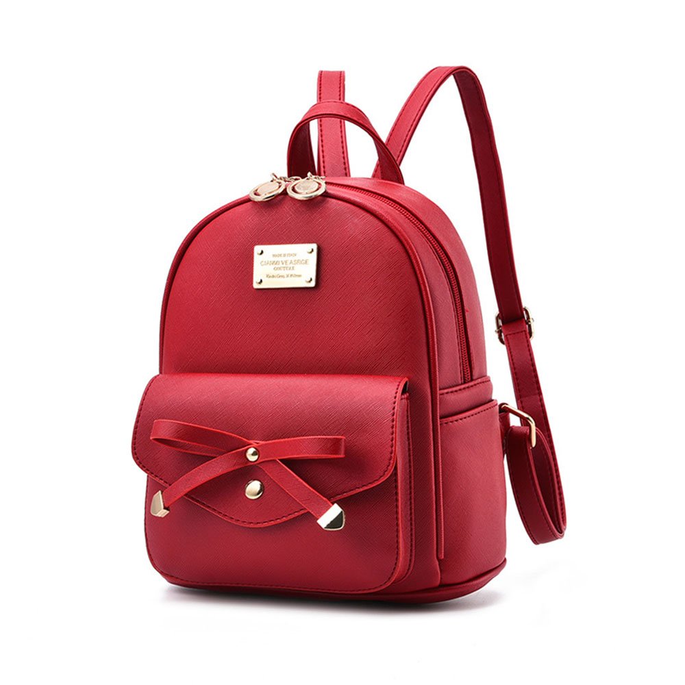 I IHAYNER Mini sac à dos en cuir avec nœud papillon pour filles 