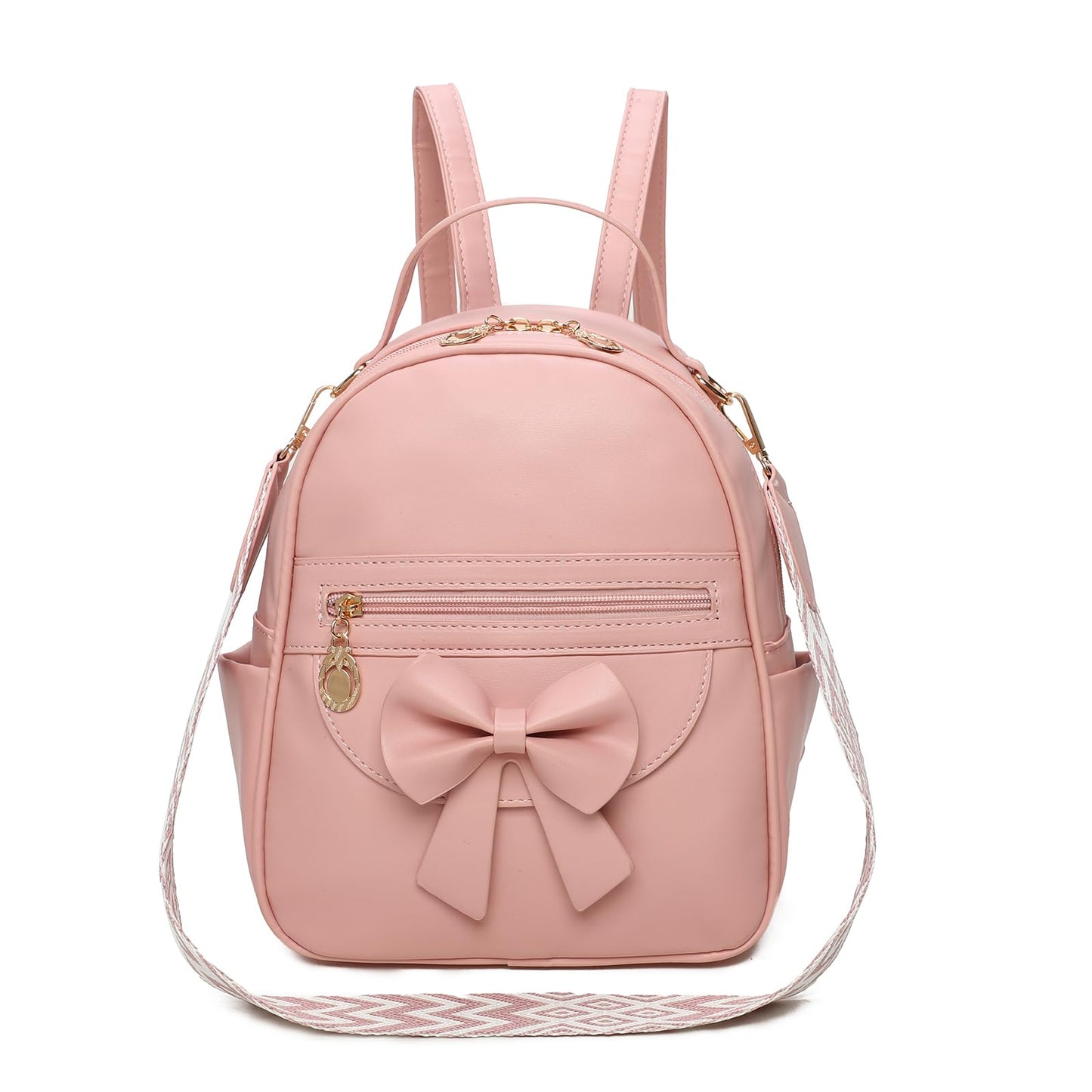 I IHAYNER Mini sac à dos pour filles, joli sac à dos en cuir avec nœud papillon pour filles, petit sac à bandoulière de créateur, sac à main tendance pour femmes, noir pur