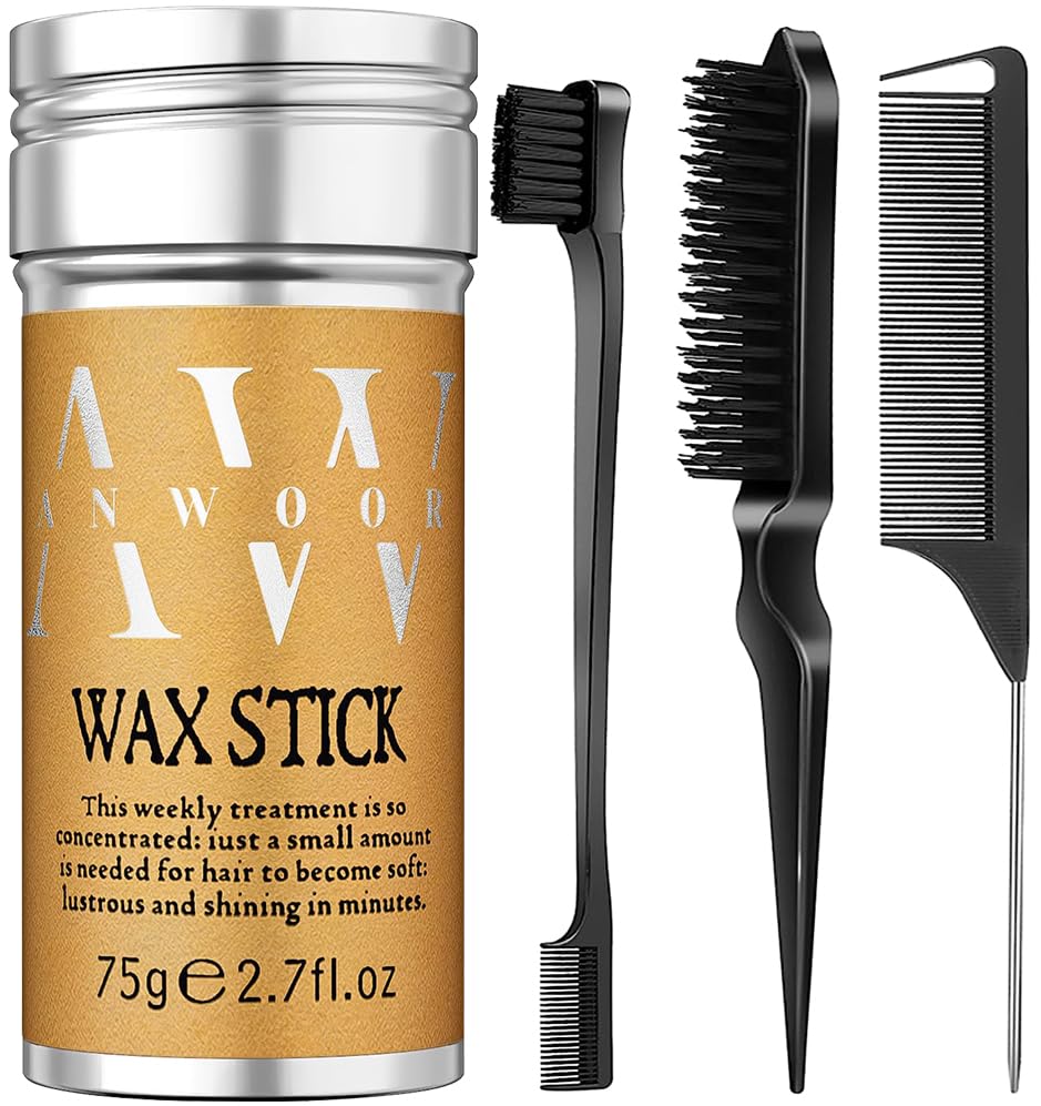 Hair Wax Stick, Wax Stick for Hair Flyaways Kids & Women Hair Accessories for Women Girls Hair Bun Maker for Kids Hair Slick Stick Baby Hair Gel Stick Kids Hair Products Hair Smoothing Stick