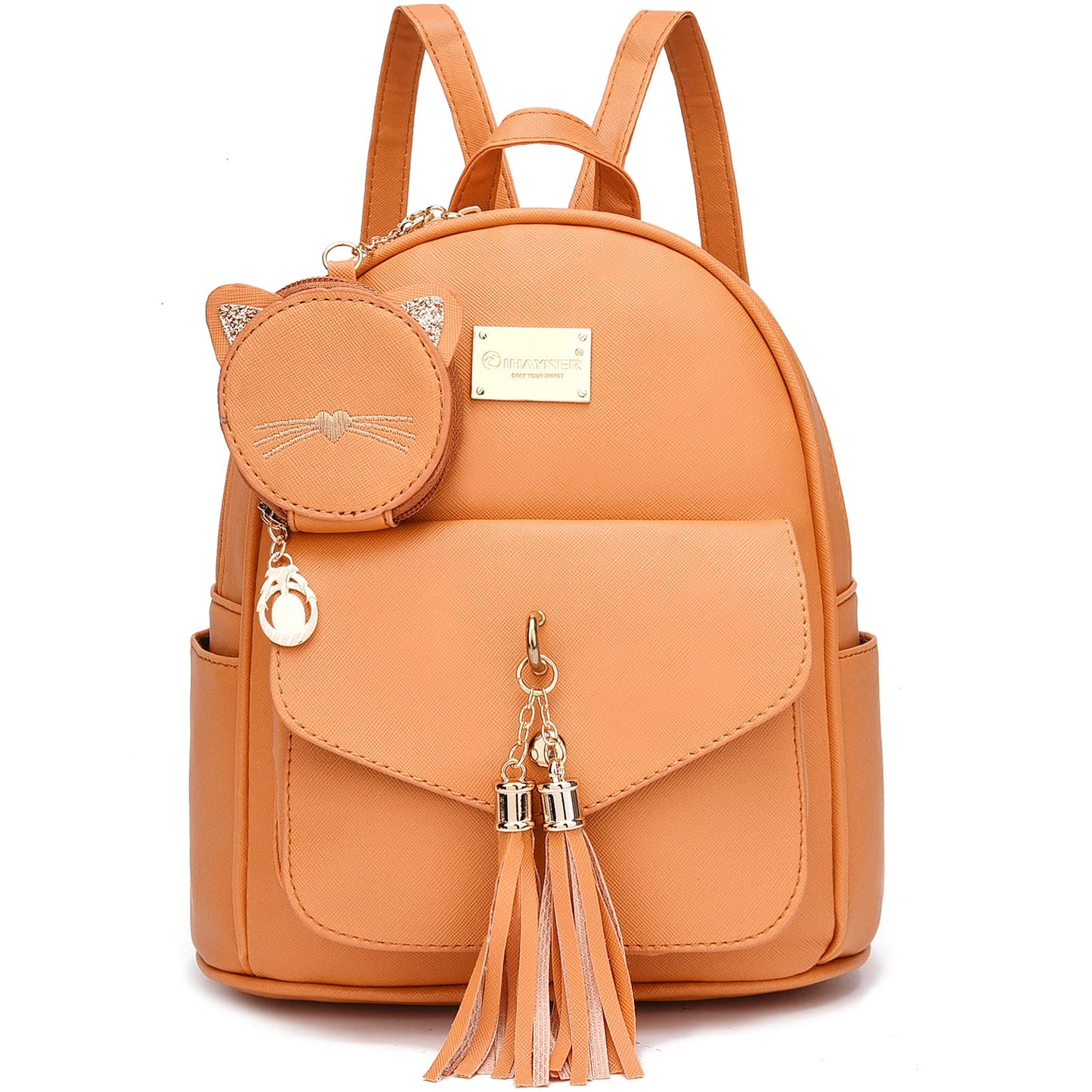 I IHAYNER Sac à dos tendance pour filles Mini sac à main Sac à dos pour femmes Petit sac à dos en cuir Sac à main pour adolescentes avec porte-monnaie