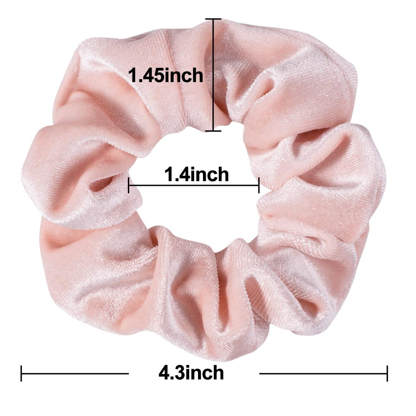 Whaline 12 Pack Hair Scrunchies Premium Velvet Scrunchy Elastic Hair Bands for Girls, Women Hair Accessories (12 Colors)