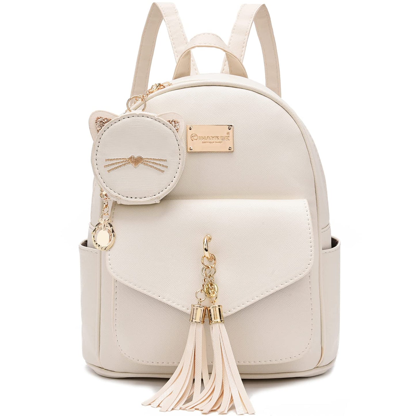 I IHAYNER Sac à dos tendance pour filles Mini sac à main Sac à dos pour femmes Petit sac à dos en cuir Sac à main pour adolescentes avec porte-monnaie