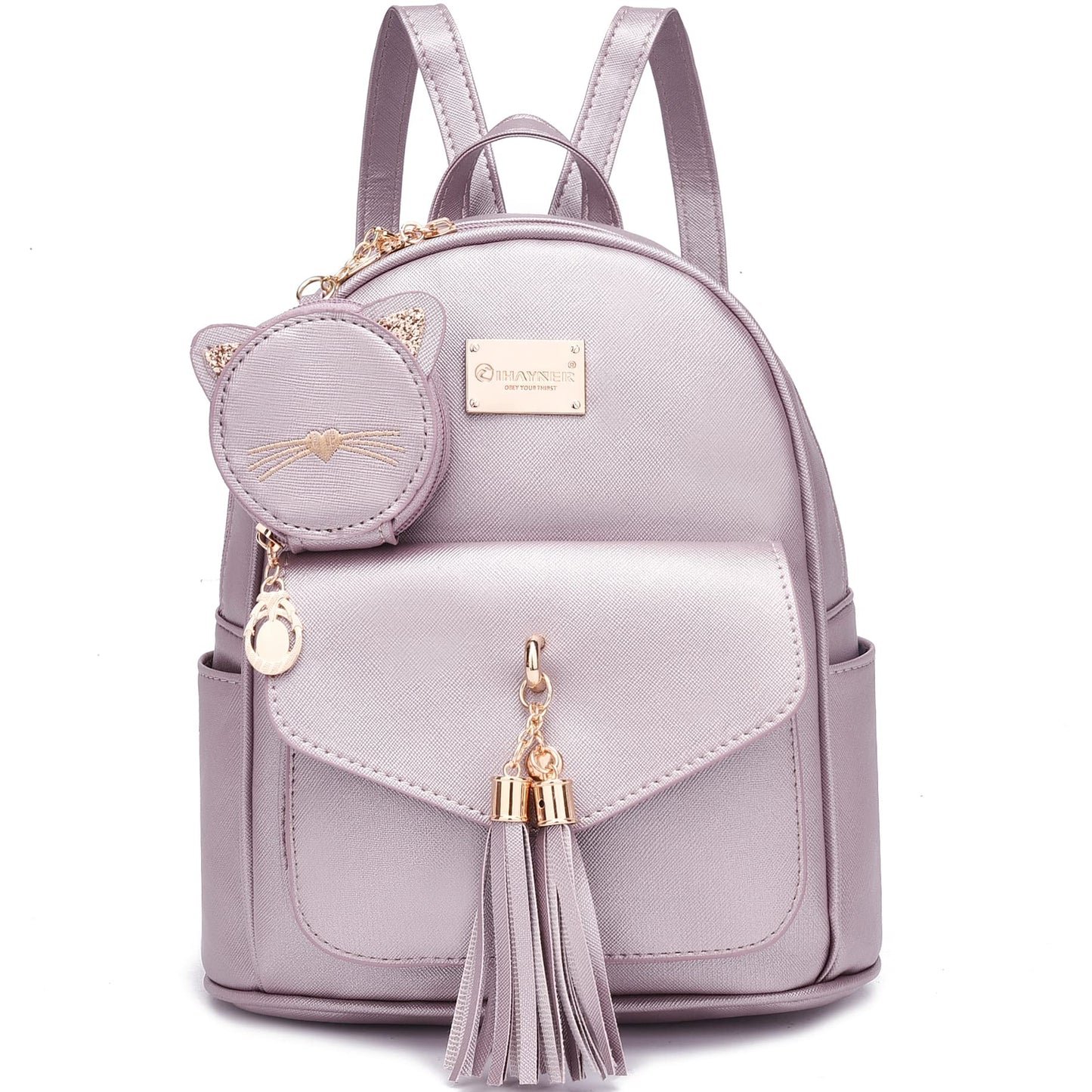 I IHAYNER Sac à dos tendance pour filles Mini sac à main Sac à dos pour femmes Petit sac à dos en cuir Sac à main pour adolescentes avec porte-monnaie