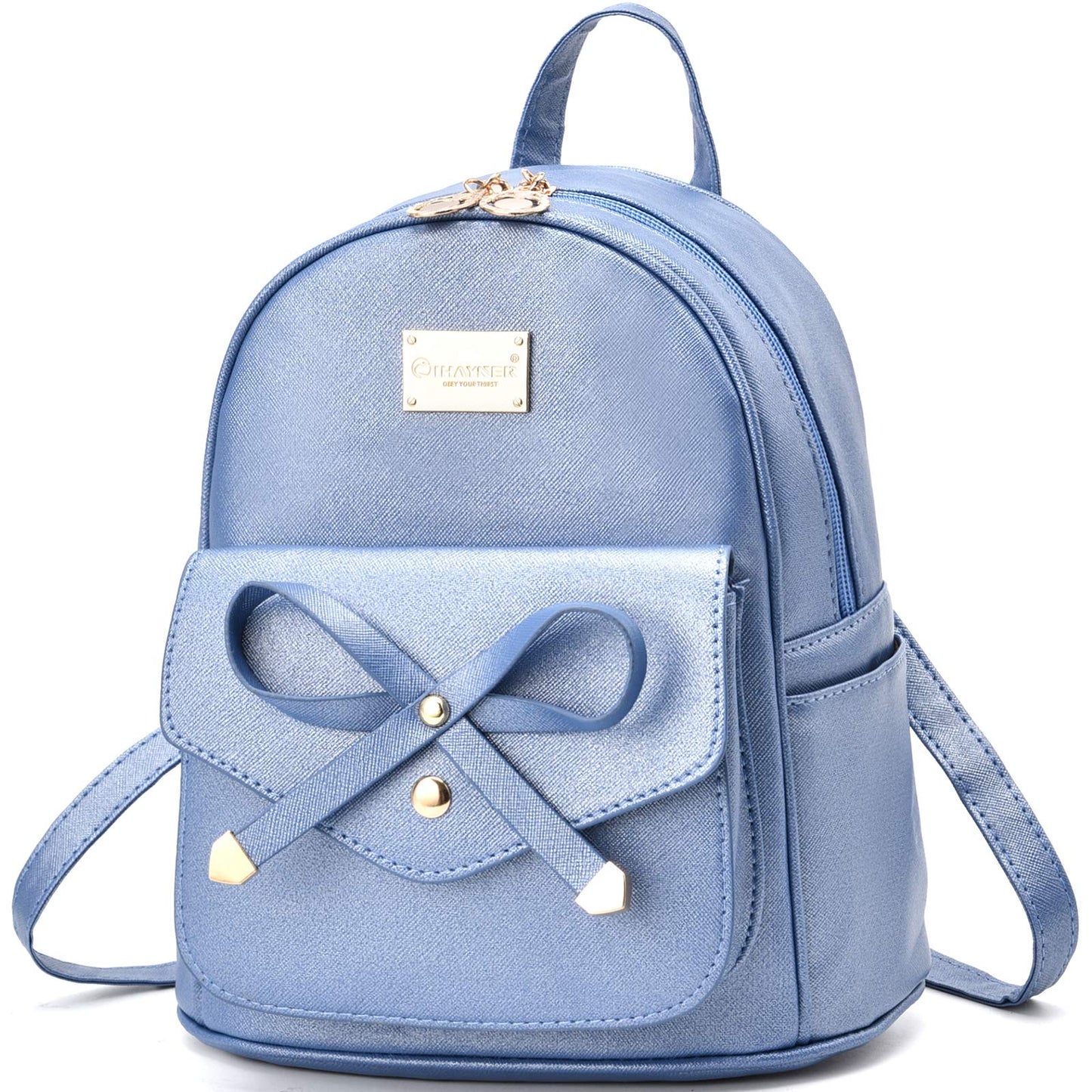 I IHAYNER Mini sac à dos en cuir avec nœud papillon pour filles 