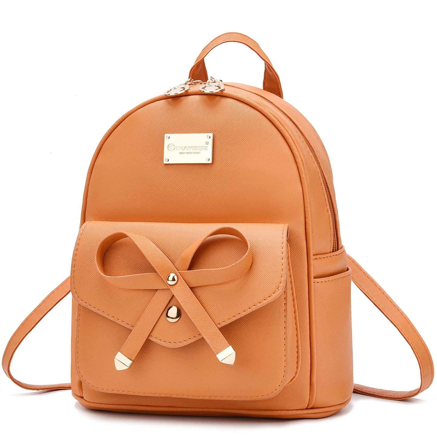 I IHAYNER Mini sac à dos en cuir avec nœud papillon pour filles 