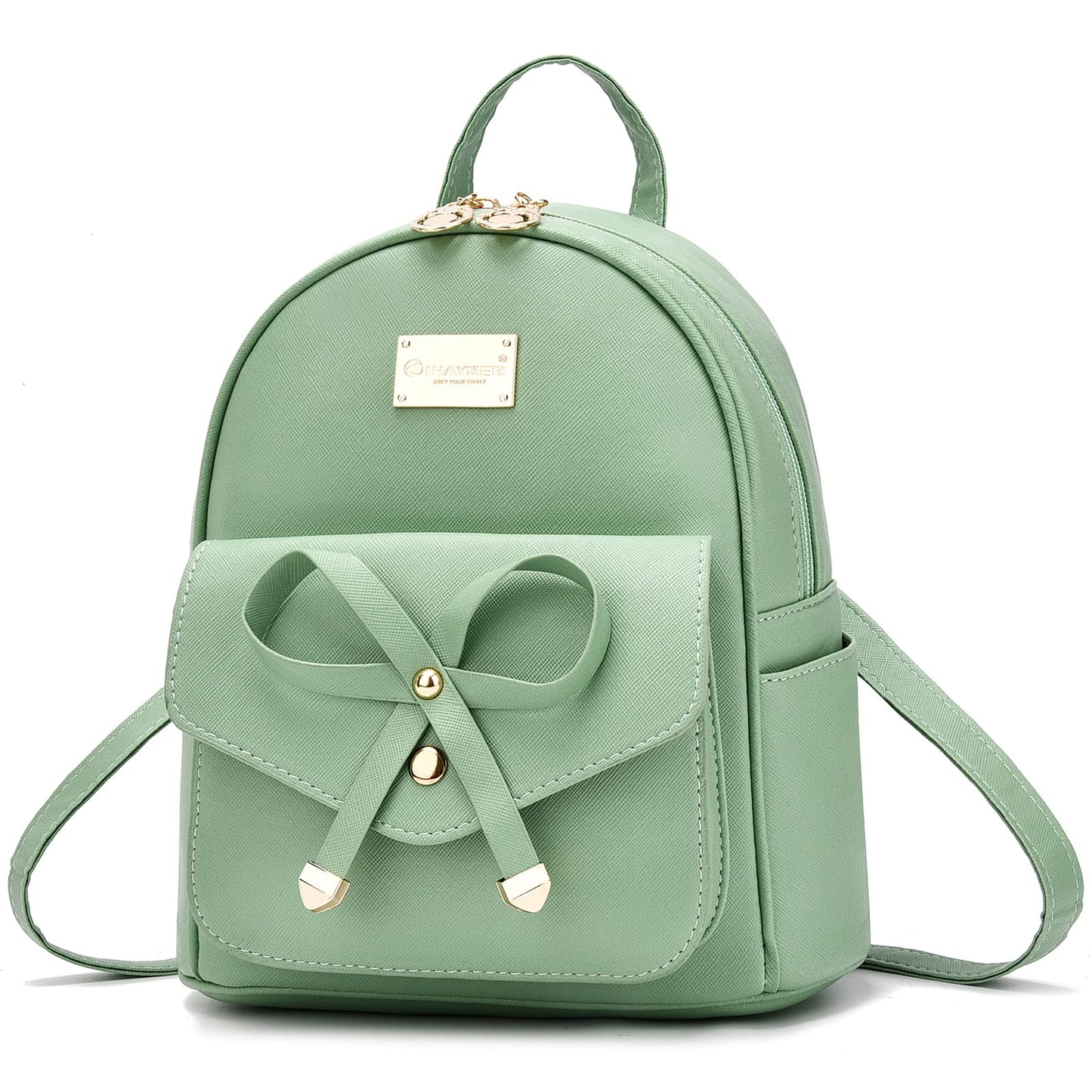 I IHAYNER Mini sac à dos en cuir avec nœud papillon pour filles 