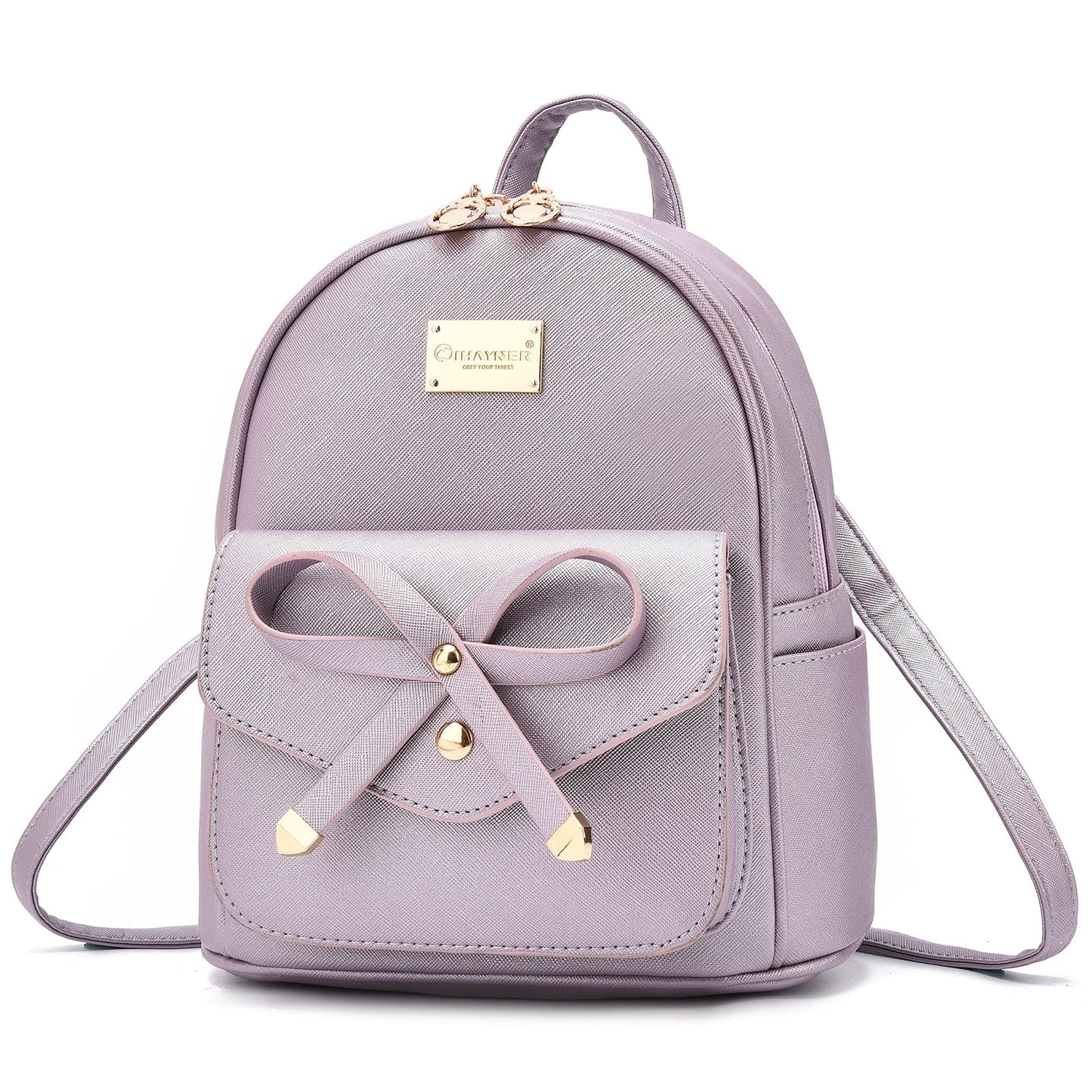 I IHAYNER Mini sac à dos en cuir avec nœud papillon pour filles 