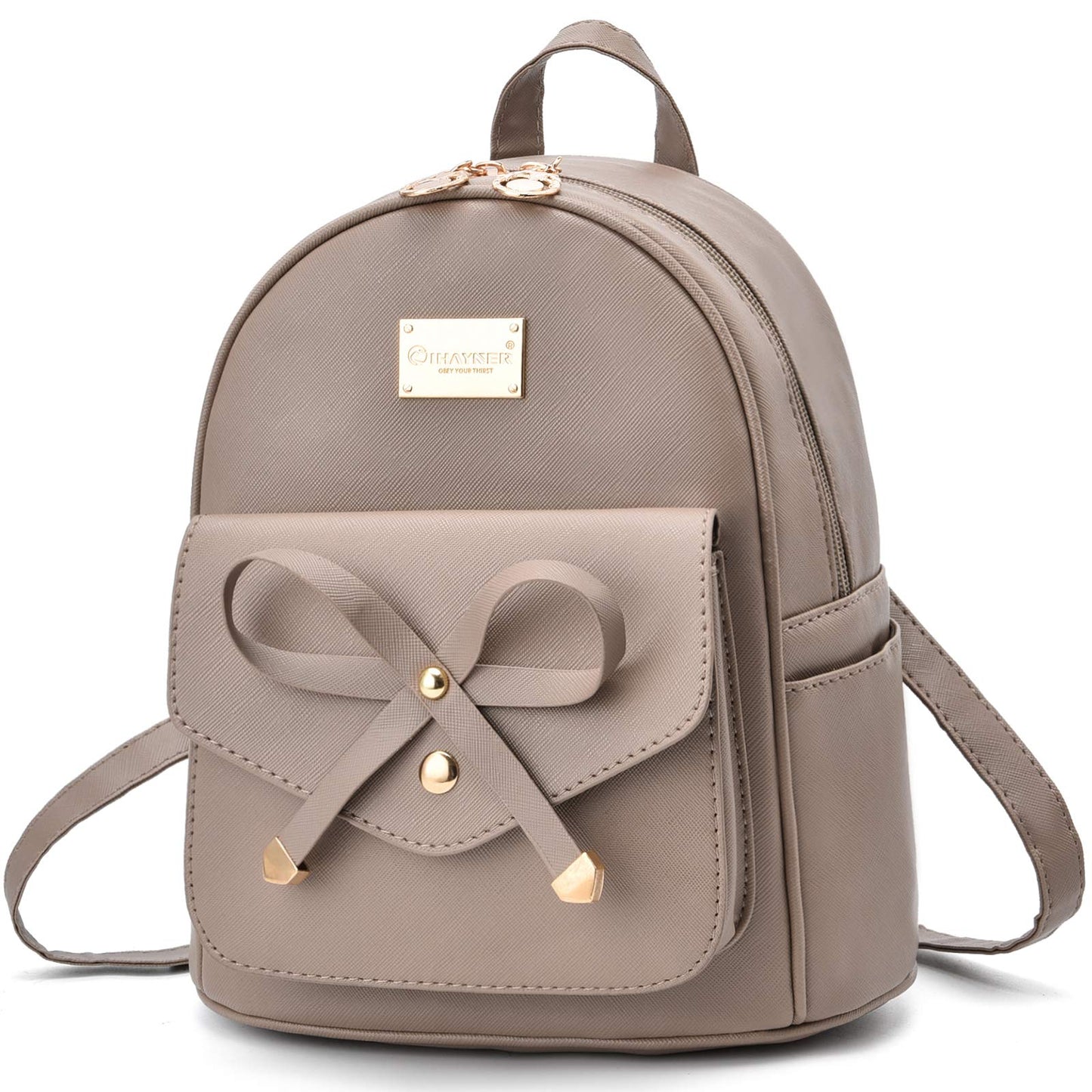 I IHAYNER Mini sac à dos en cuir avec nœud papillon pour filles 