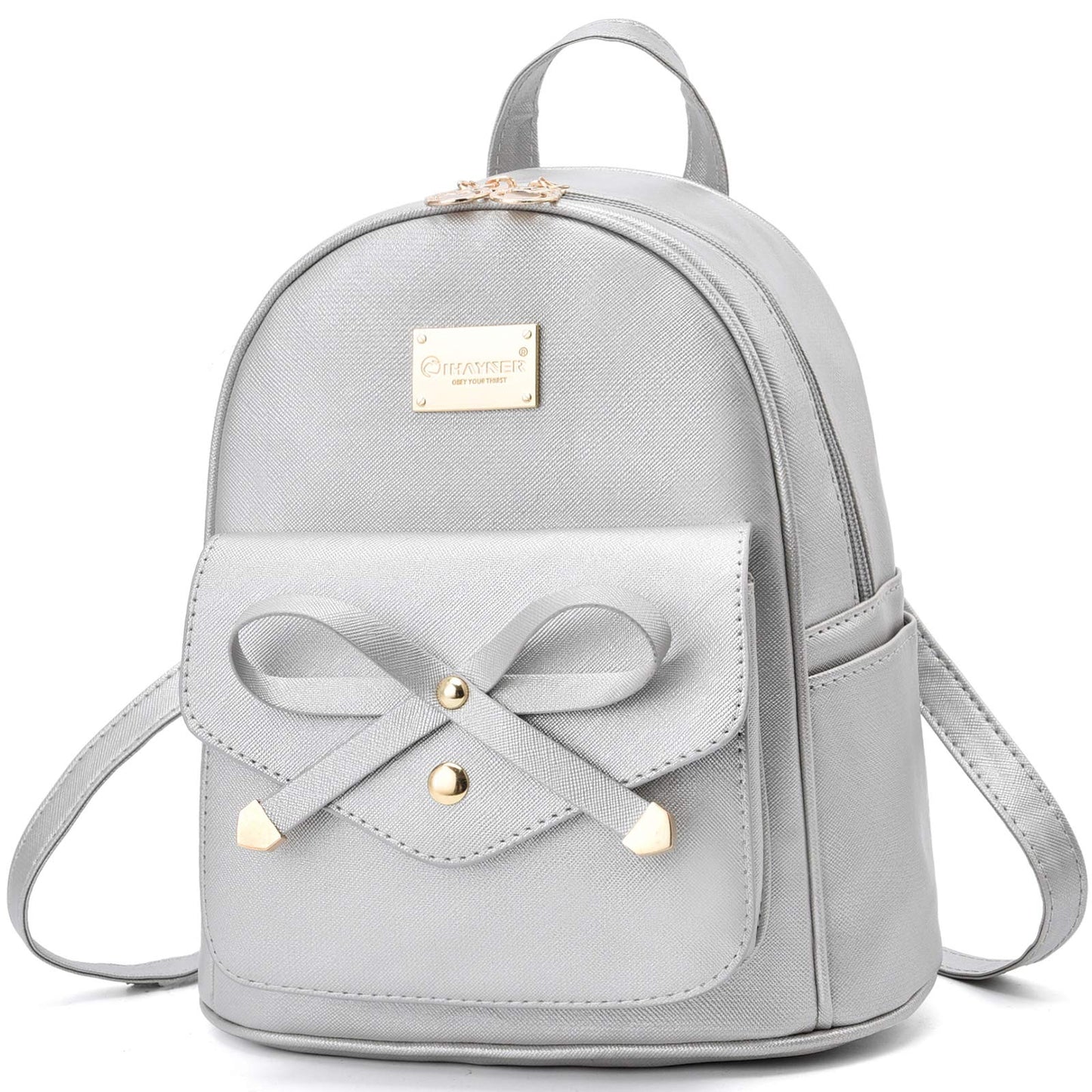 I IHAYNER Mini sac à dos en cuir avec nœud papillon pour filles 