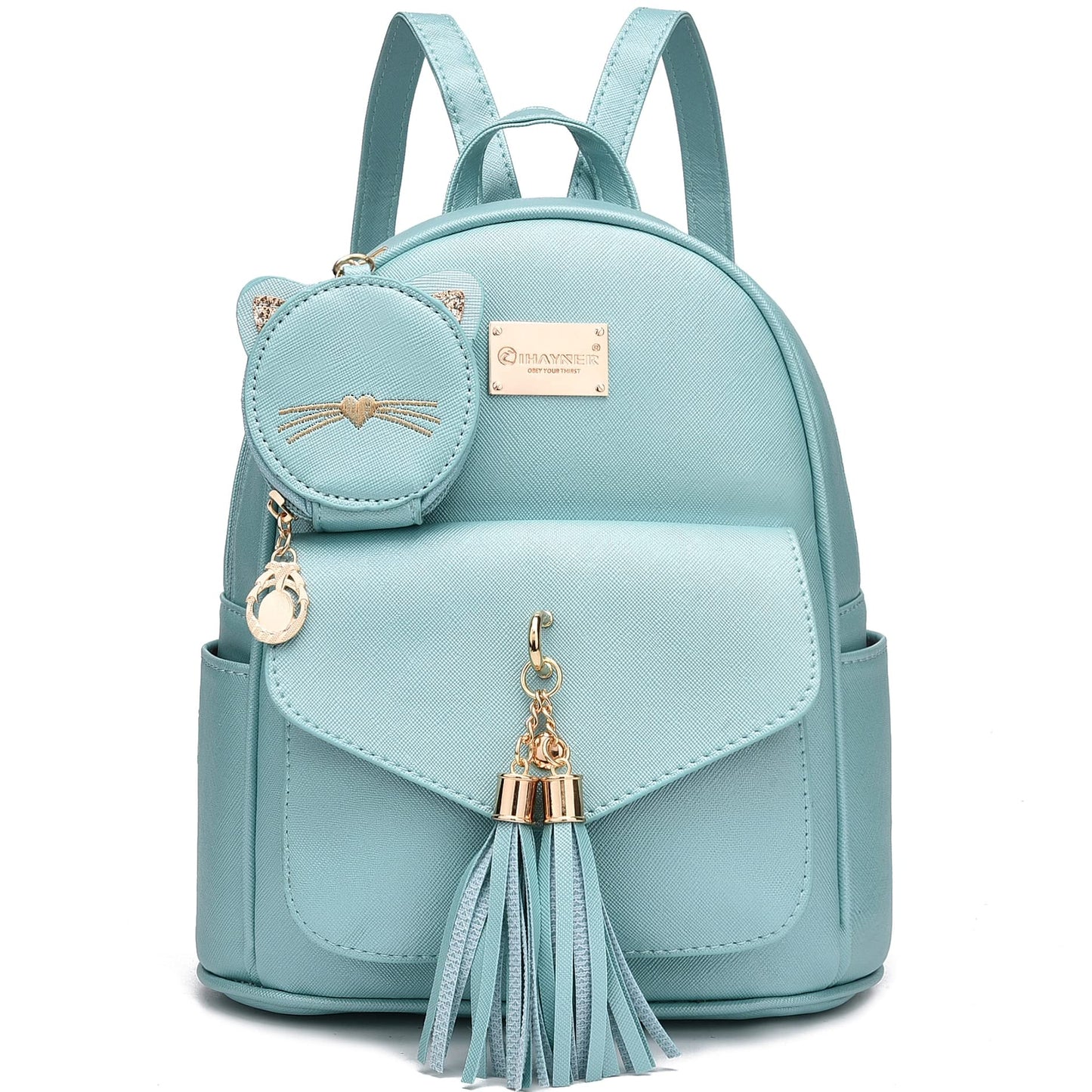 I IHAYNER Sac à dos tendance pour filles Mini sac à main Sac à dos pour femmes Petit sac à dos en cuir Sac à main pour adolescentes avec porte-monnaie