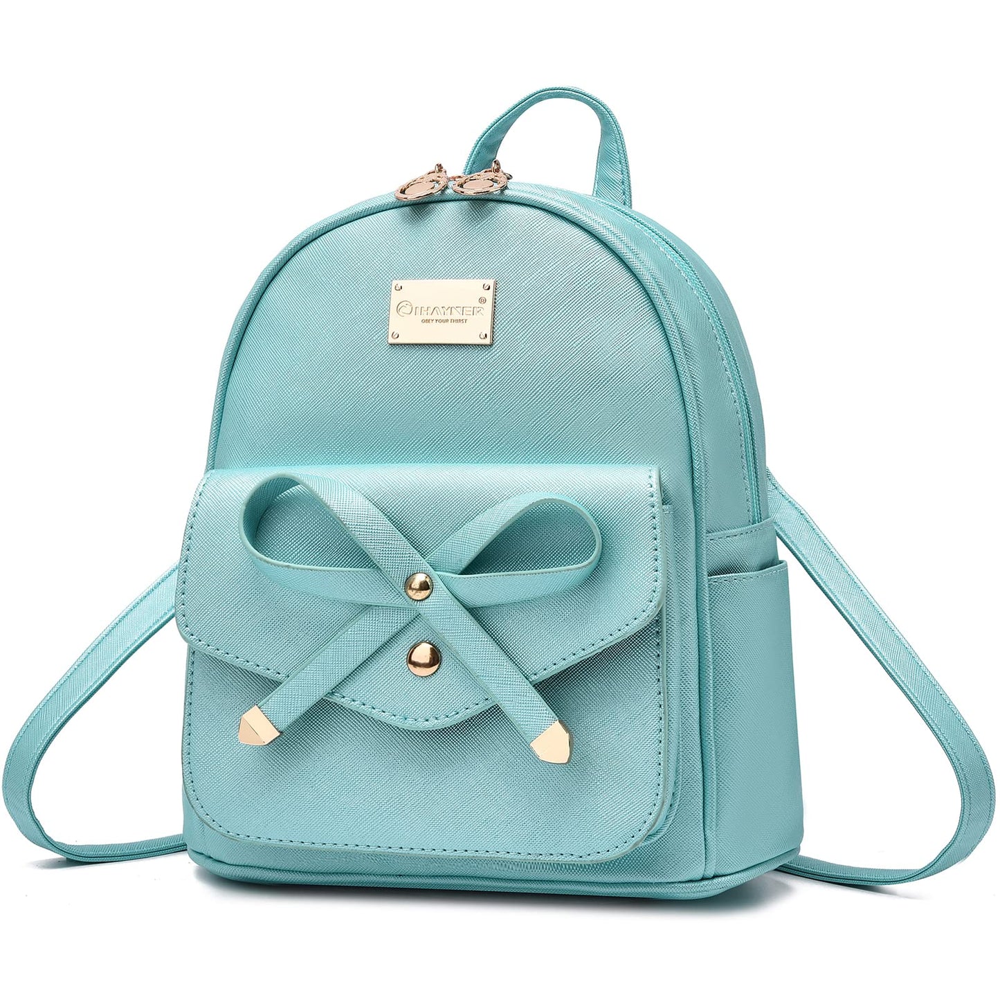 I IHAYNER Mini sac à dos en cuir avec nœud papillon pour filles 